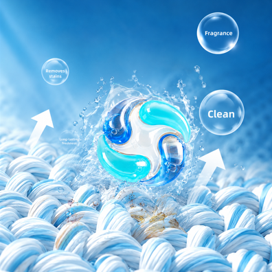 Welvet Wash laundry pods packaging range manufactured in Ahmedabad Gujarat